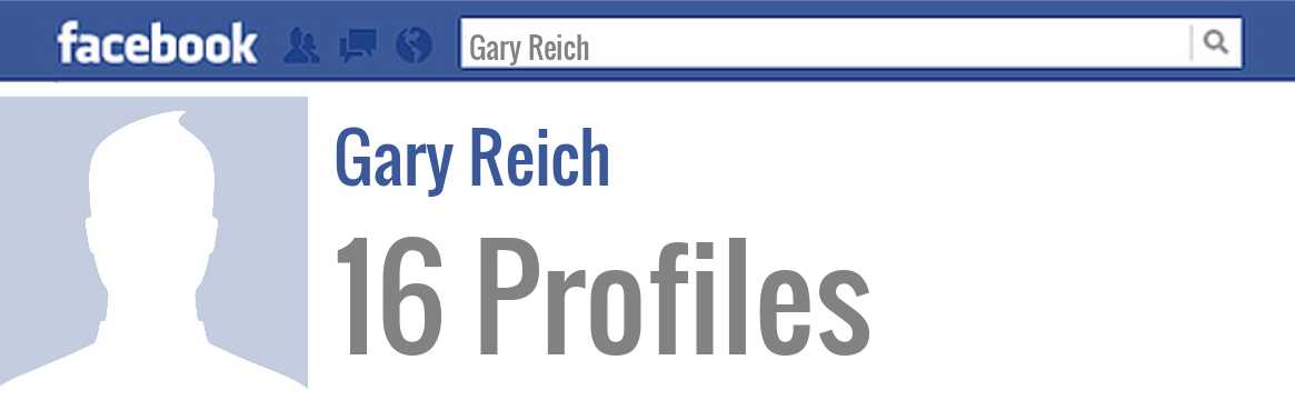 Gary Reich facebook profiles
