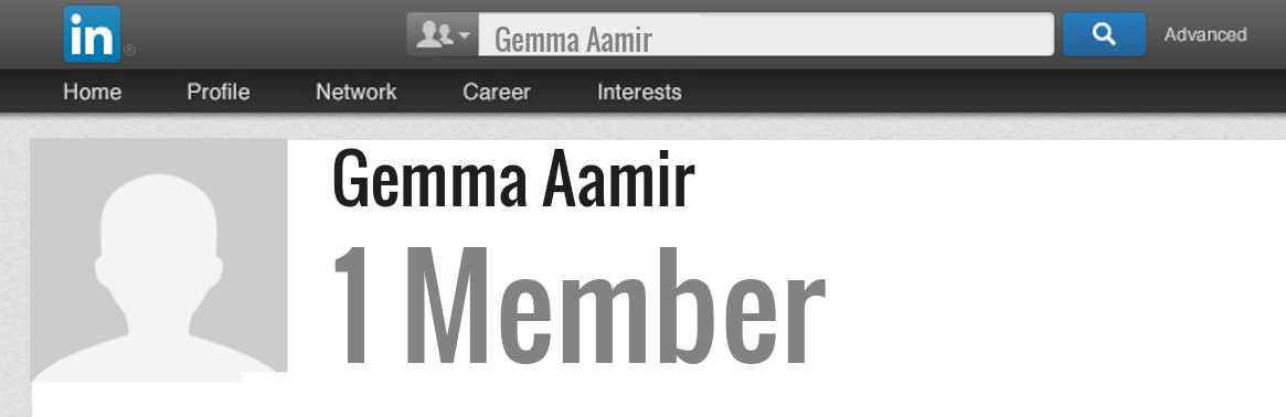 Gemma Aamir linkedin profile