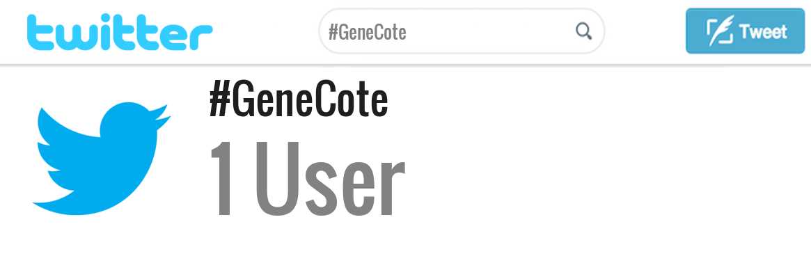 Gene Cote twitter account