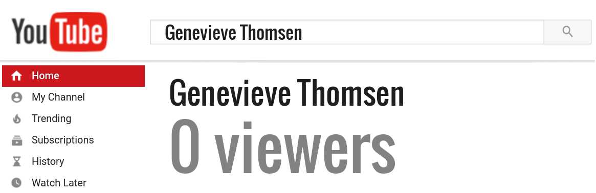 Genevieve Thomsen youtube subscribers