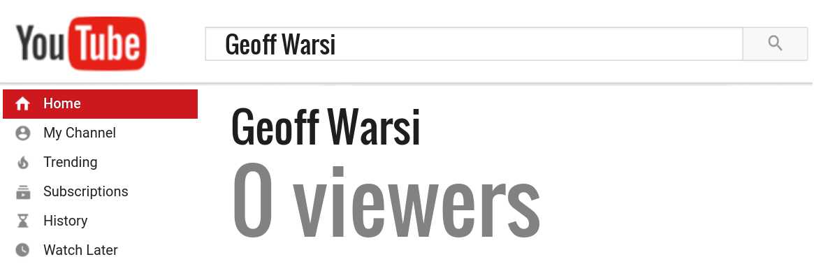 Geoff Warsi youtube subscribers