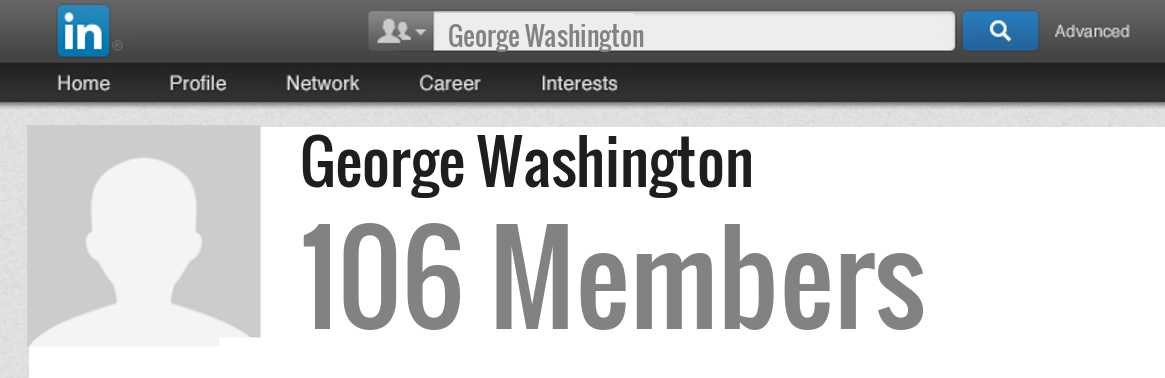 George Washington linkedin profile