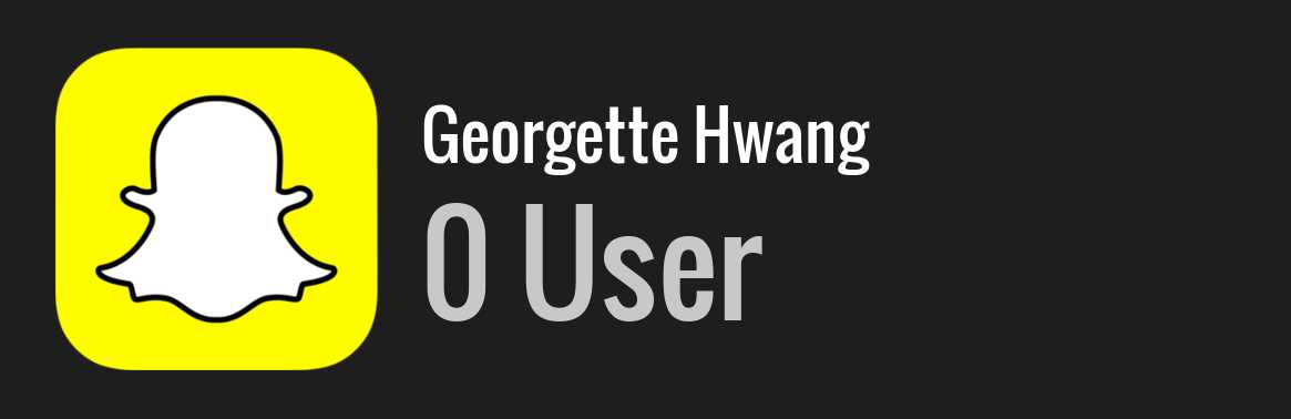 Georgette Hwang snapchat