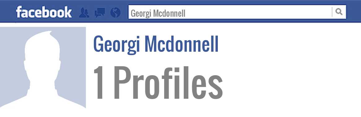 Georgi Mcdonnell facebook profiles