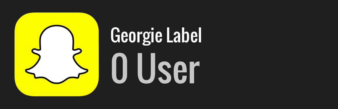 Georgie Label snapchat