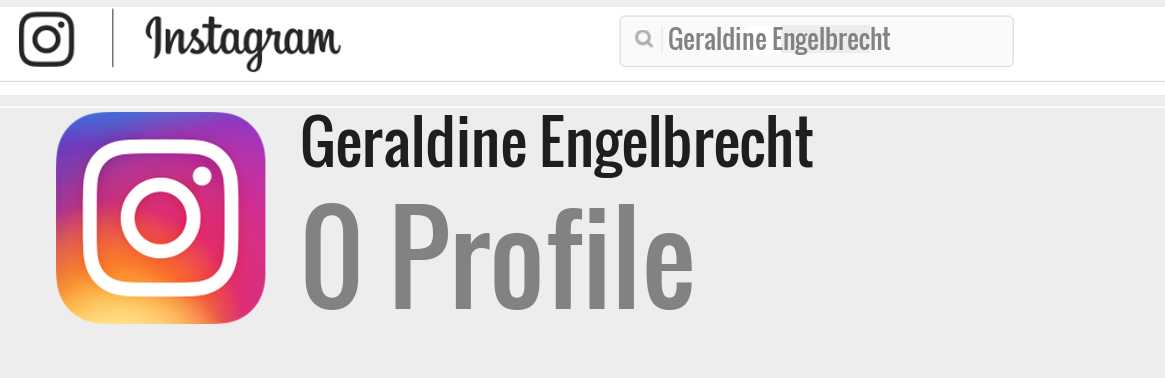 Geraldine Engelbrecht instagram account