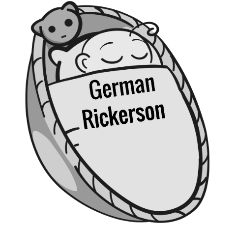 German Rickerson sleeping baby