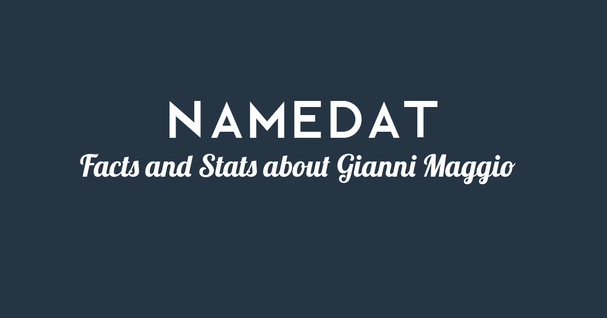 Gianni Maggio: Background Data, Facts, Social Media, Net Worth and more! The best of gianni maggio