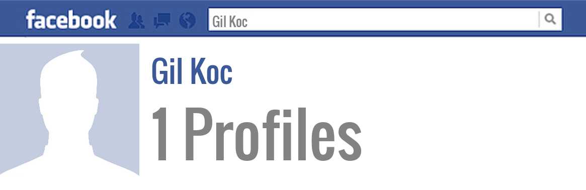 Gil Koc facebook profiles