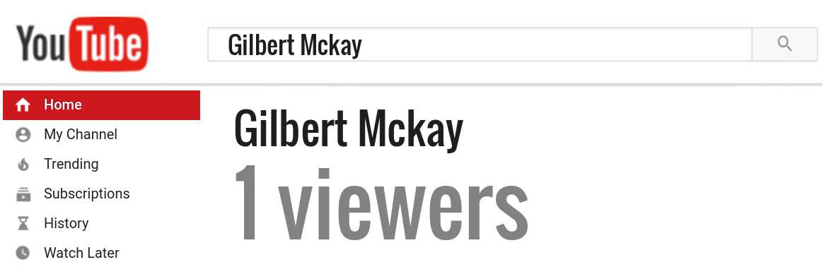 Gilbert Mckay youtube subscribers