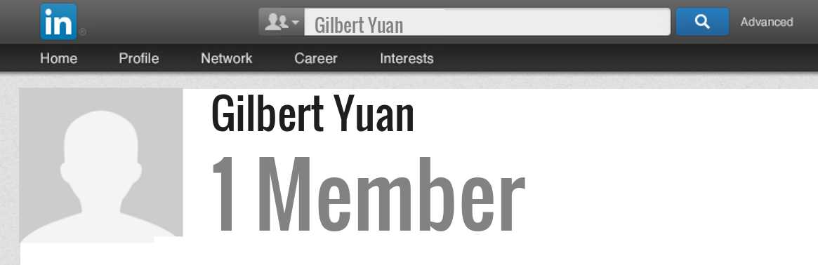 Gilbert Yuan linkedin profile