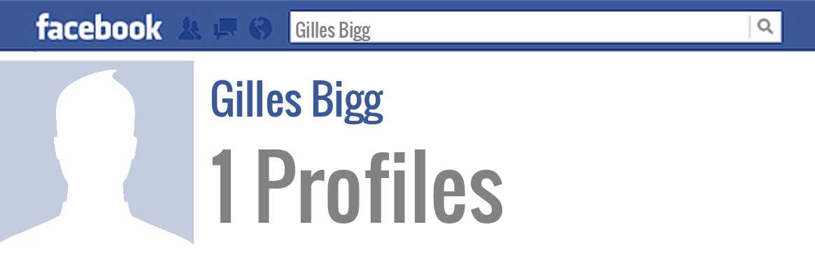 Gilles Bigg facebook profiles