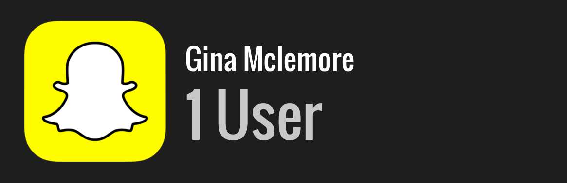 Gina Mclemore snapchat