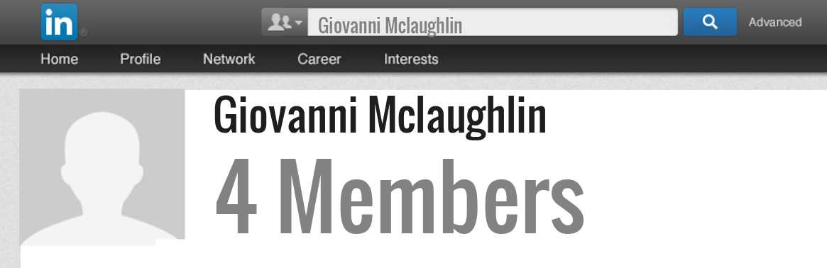Giovanni Mclaughlin linkedin profile