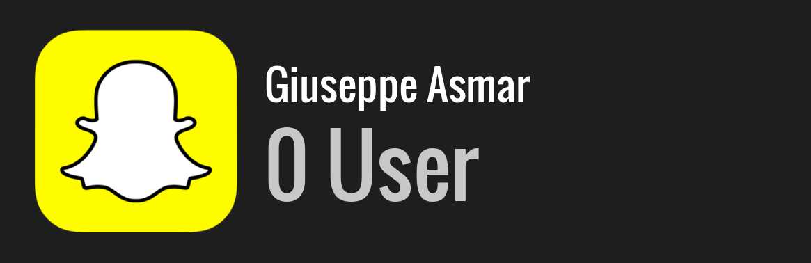 Giuseppe Asmar snapchat