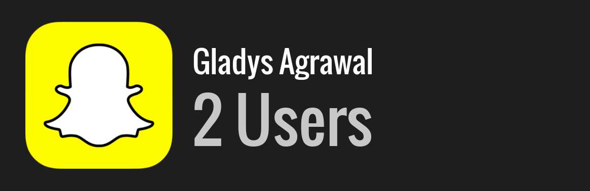 Gladys Agrawal snapchat