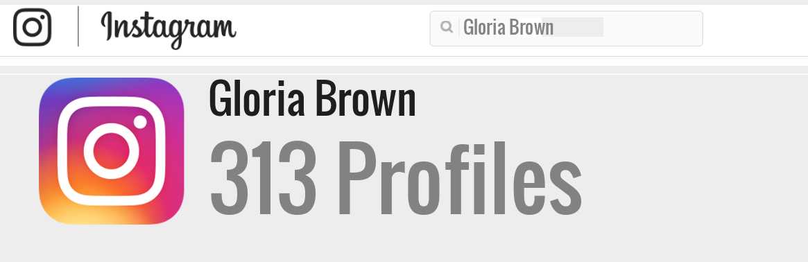 Gloria Brown instagram account