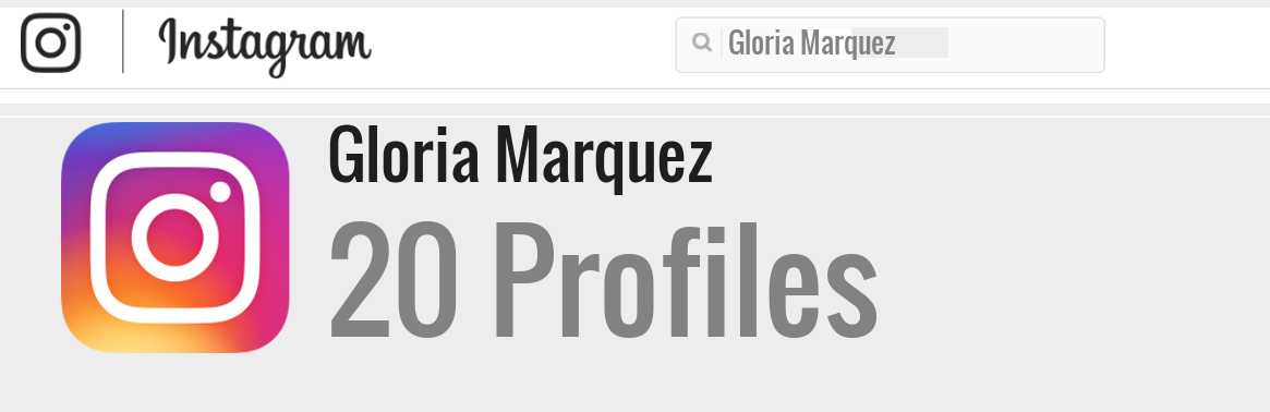 Gloria Marquez instagram account