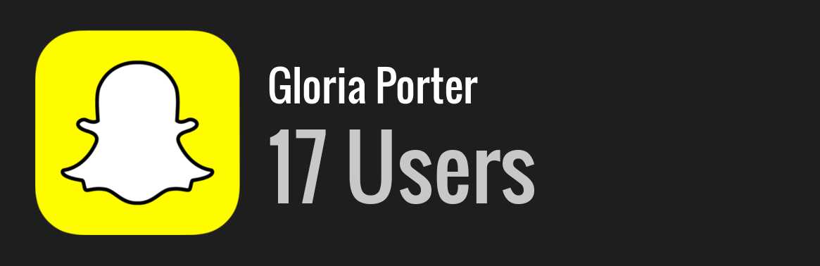 Gloria Porter snapchat