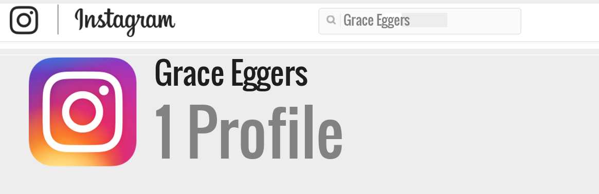 Grace Eggers instagram account
