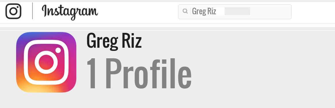 Greg Riz instagram account