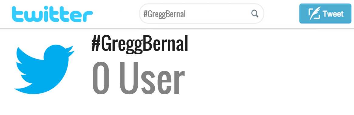Gregg Bernal twitter account