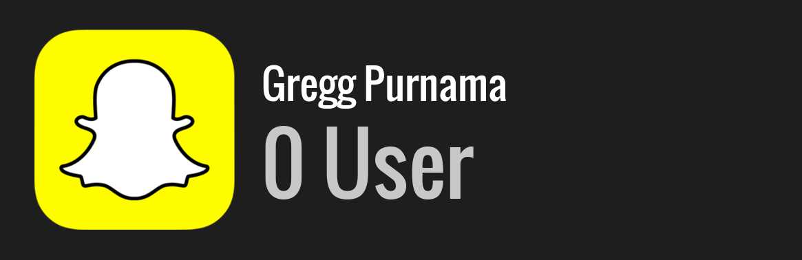 Gregg Purnama snapchat