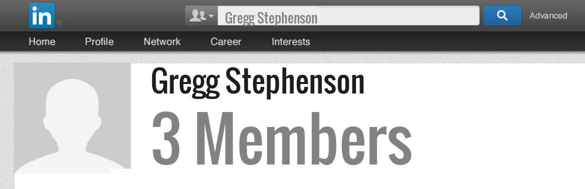 Gregg Stephenson linkedin profile