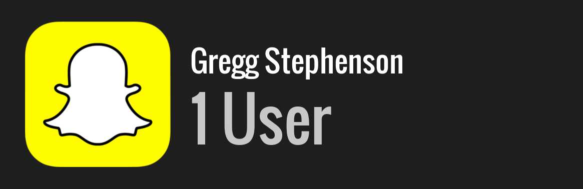 Gregg Stephenson snapchat