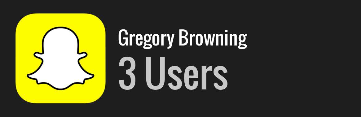 Gregory Browning snapchat