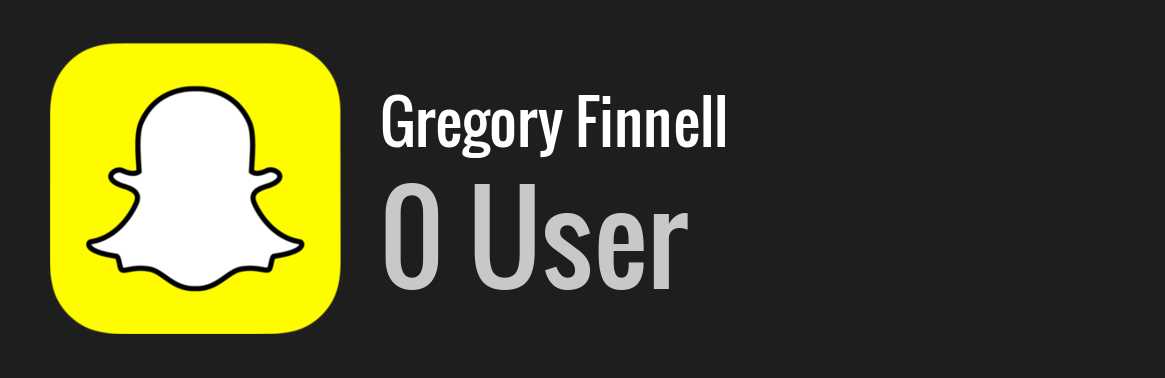 Gregory Finnell snapchat