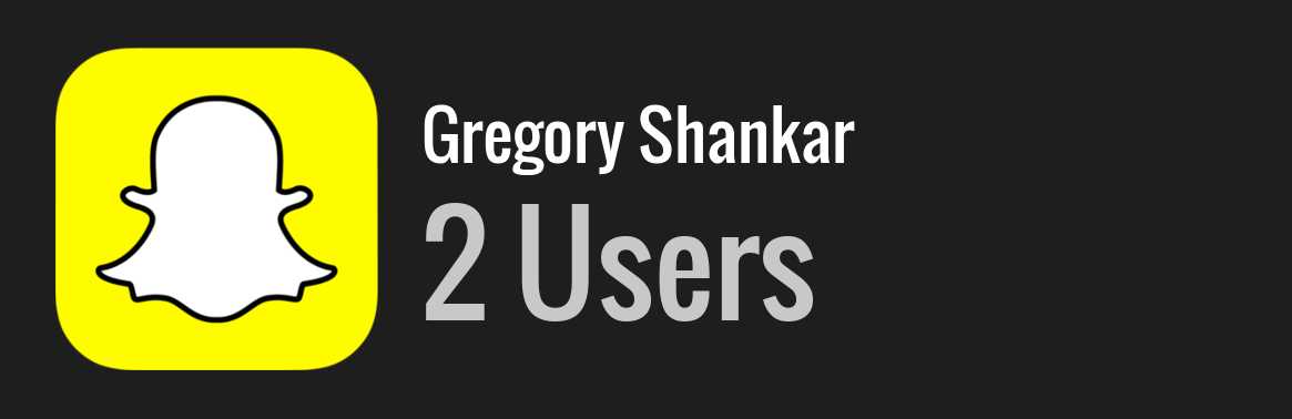 Gregory Shankar snapchat