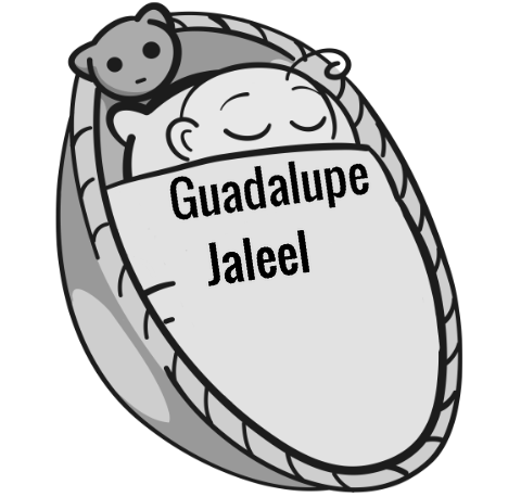 Guadalupe Jaleel sleeping baby