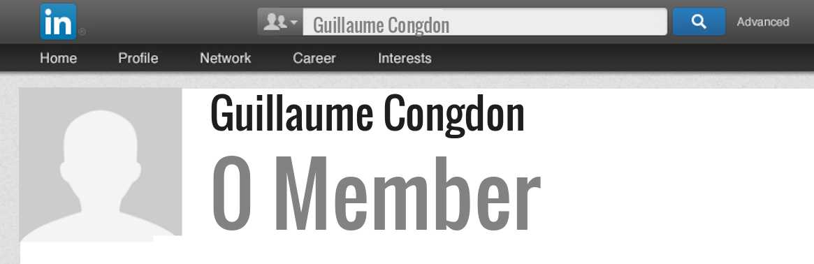 Guillaume Congdon linkedin profile