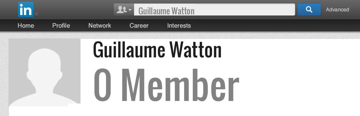 Guillaume Watton linkedin profile