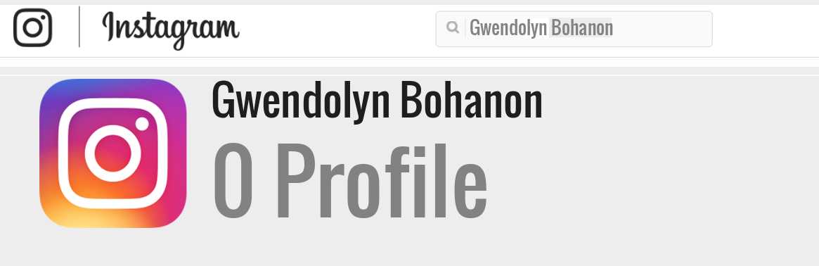 Gwendolyn Bohanon instagram account