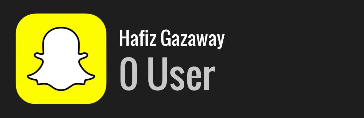 Hafiz Gazaway snapchat