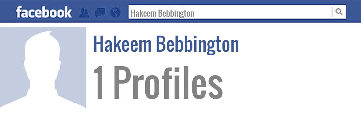 Hakeem Bebbington facebook profiles