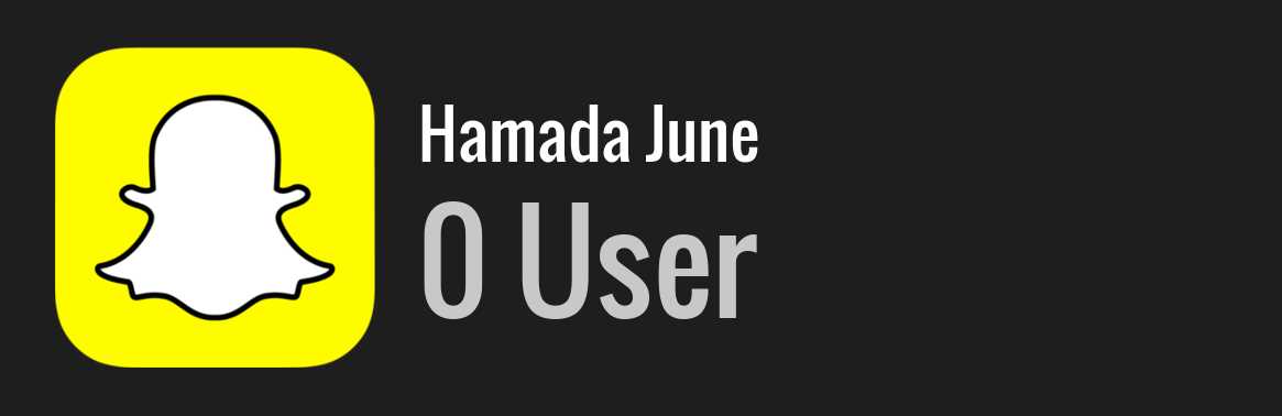 Hamada June snapchat