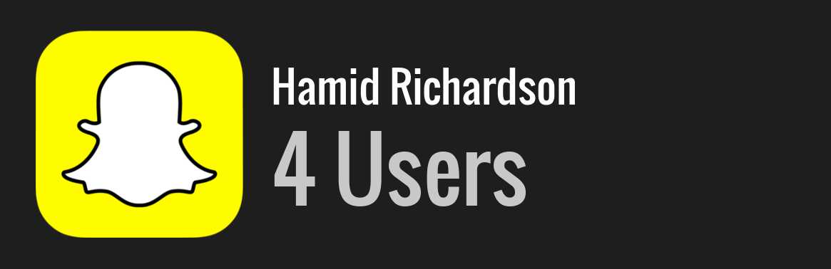 Hamid Richardson snapchat
