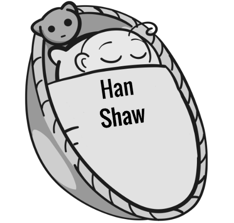 Han Shaw sleeping baby