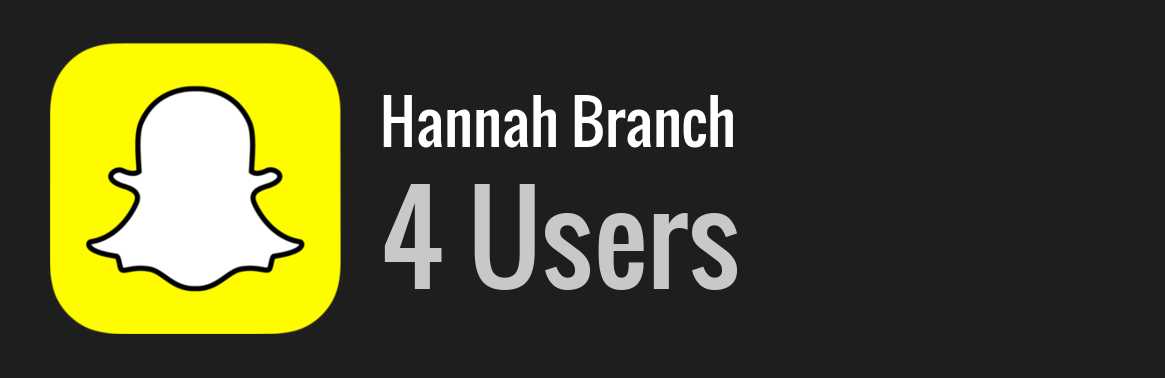 Hannah Branch snapchat