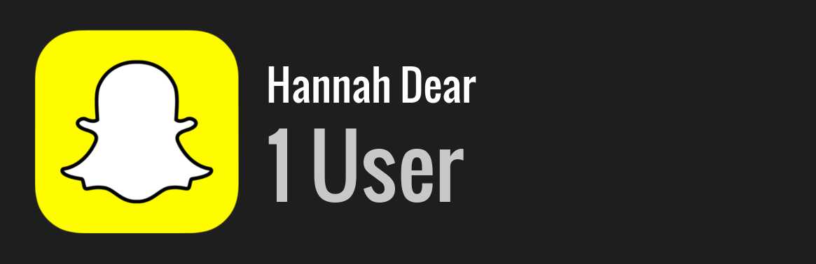 Hannah Dear snapchat