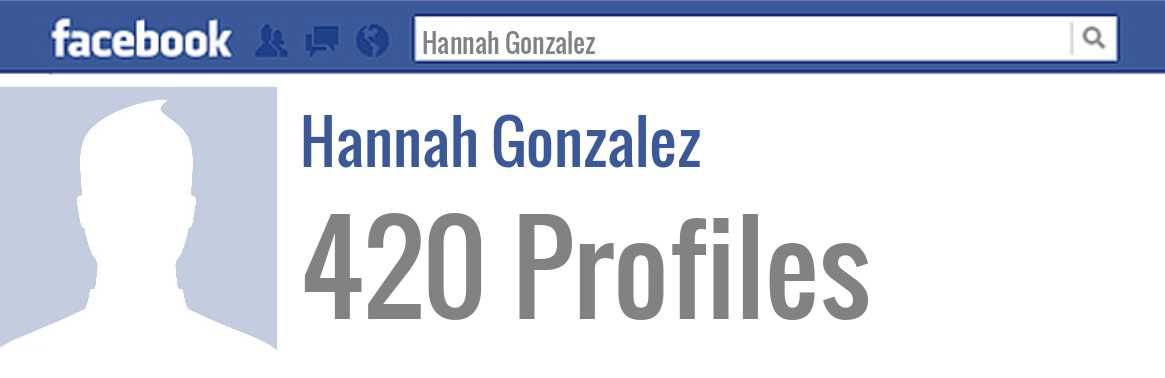 Hannah Gonzalez facebook profiles