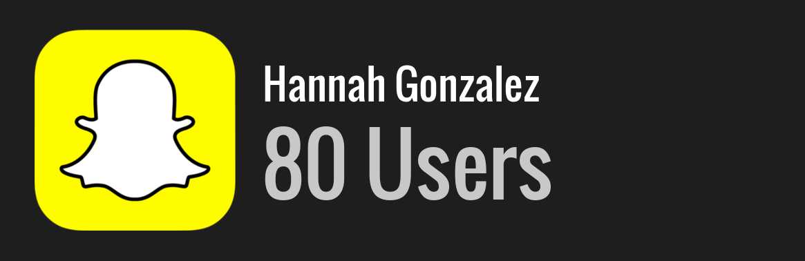 Hannah Gonzalez snapchat