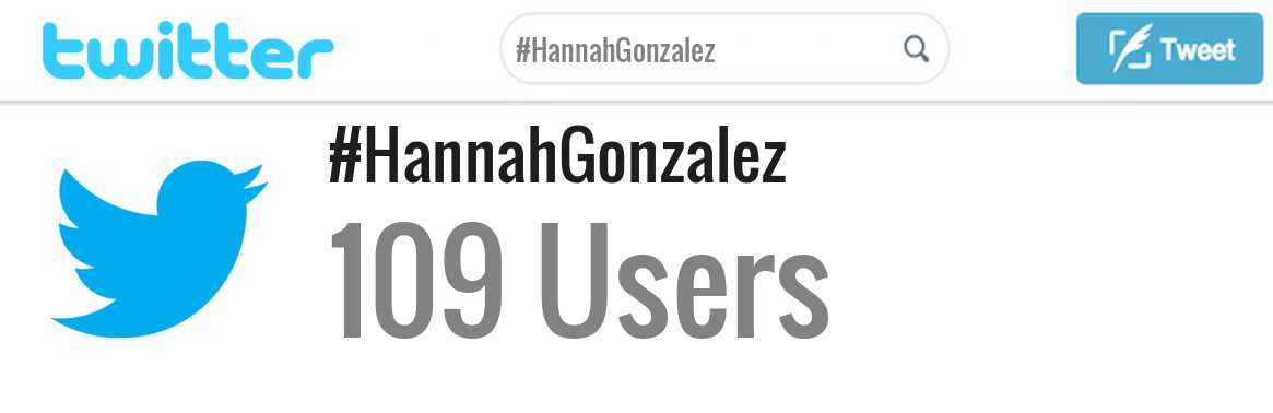 Hannah Gonzalez twitter account
