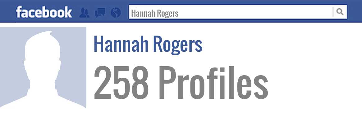 Hannah Rogers facebook profiles