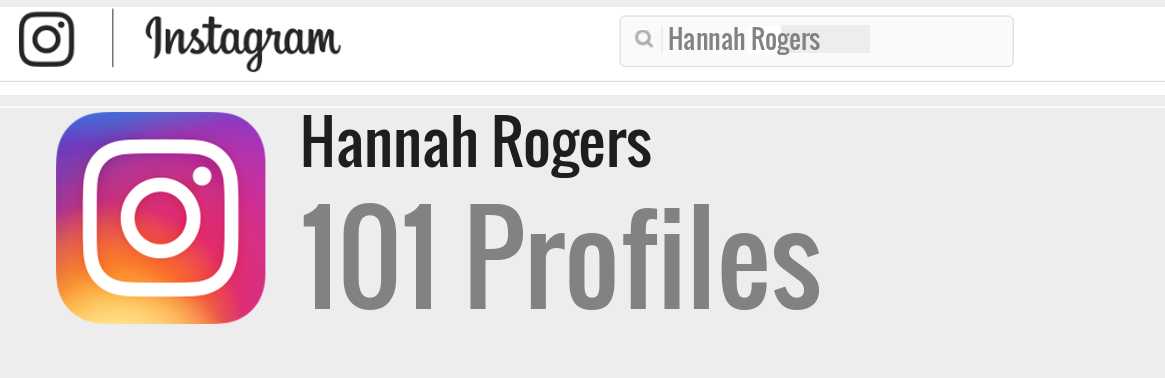 Hannah Rogers instagram account