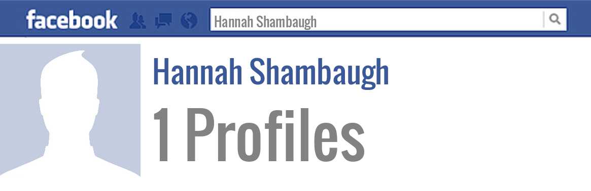 Hannah Shambaugh facebook profiles