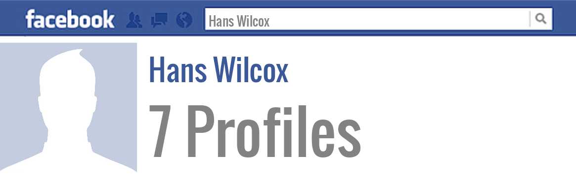 Hans Wilcox facebook profiles